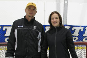 Marty Yewchuk and Cassie Campbell